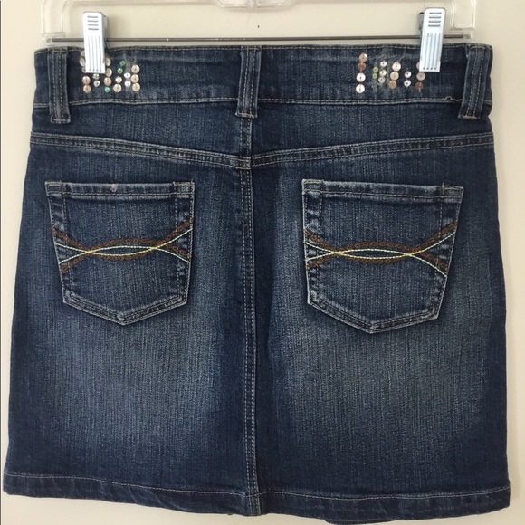 Jaune Rouge  embellished denim skirt M - Picture 2 of 6